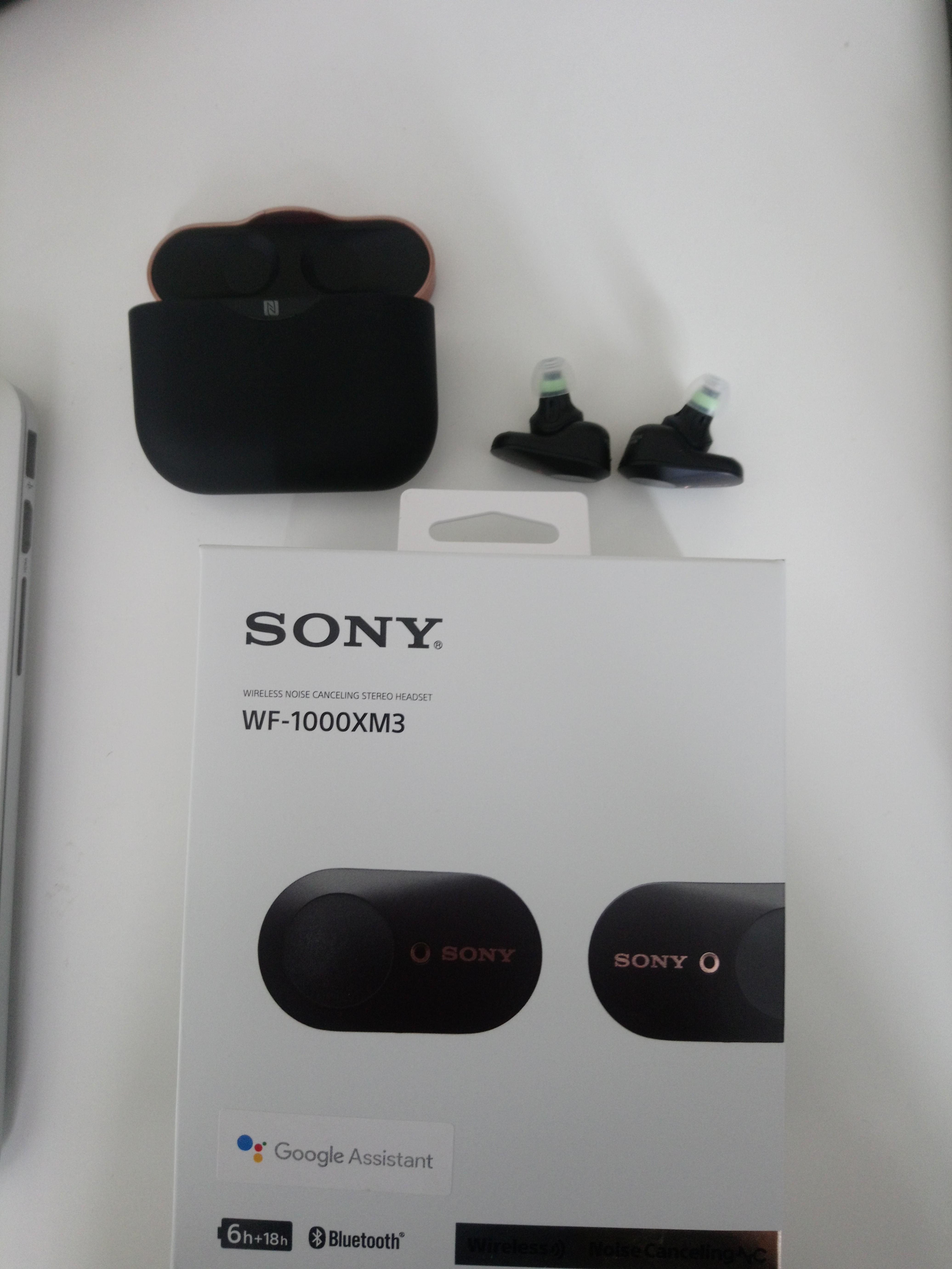 SONY WF 1000XM3 True Wireless earbuds with noise cancelling with Spinfit CP360 M S Eartips Audio Earphones on Carousell