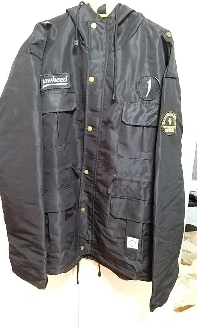 HATF Tawheed jacket (Category: Coats, Jackets and Outerwear) located in Singapore. Submitted by gabanz (Listing ID 284062512, Image 1). Description: very gd cond jacket with hood,size xl,free delivery,int call me at 81088819.