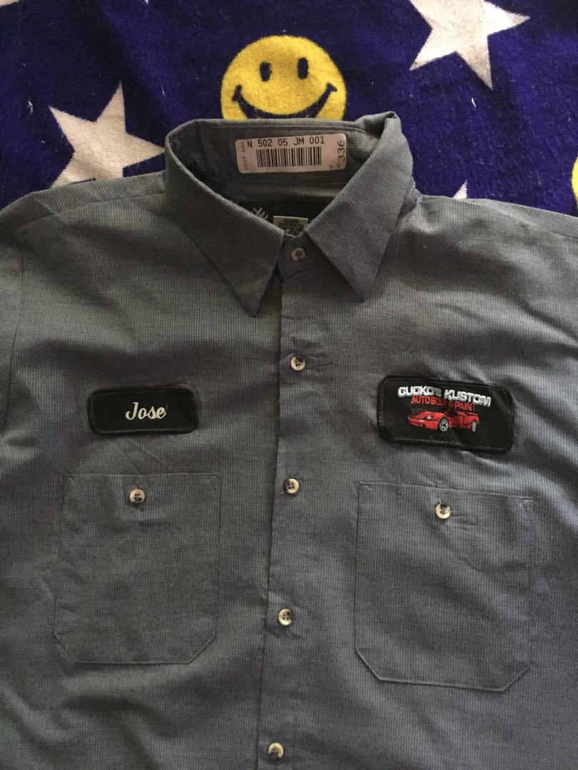 Vintage Unifirst Work Shirt Men s Fashion Tops Sets Tshirts