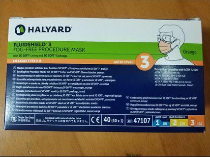 美國醫療品牌
 Halyard ASTM Level 3 口罩