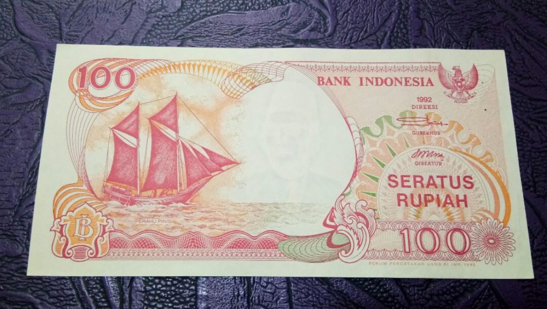 1992 Indonesia Seratus Rupiah Old Banknote Wang Kertas Lama 100 Duit Antiques Currency On Carousell