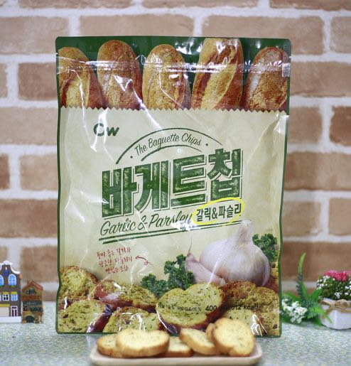 韓國 CW 麵包脆脆 (400g)  牛油蒜蓉味