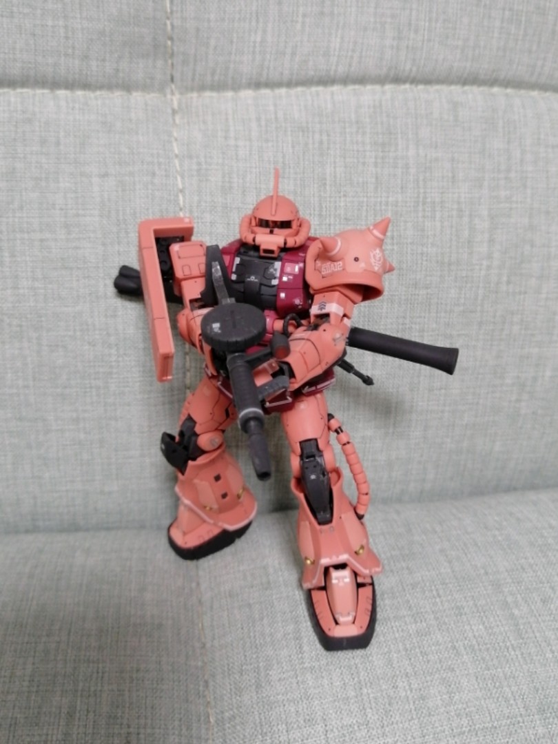 模型成品 萬代RG 1:144 高達 馬沙 渣古 全素組 已上膠貼 已上消光, 興趣及遊戲, 玩具 & 遊戲類 - Carousell