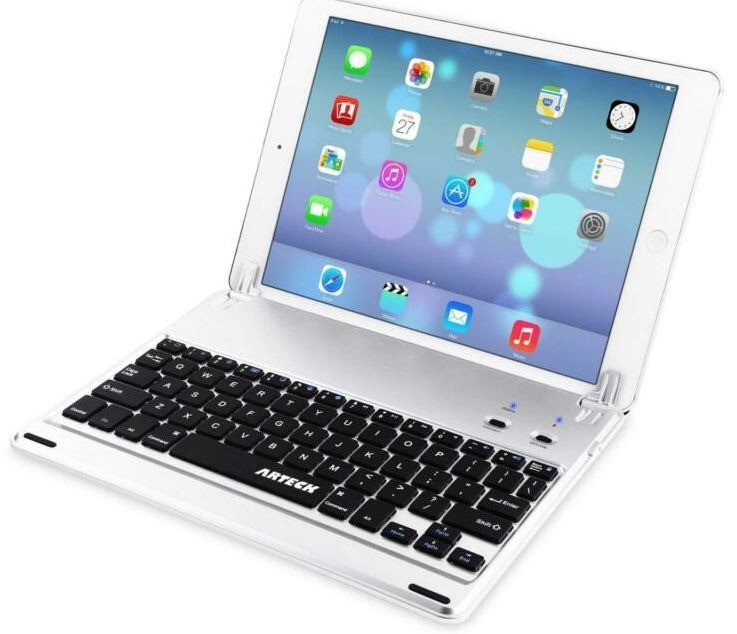 ARTECK HB065-2 Bluetooth Keyboard with Folio Case Cover for iPad Air 2 or 9.7-inch iPad Pro