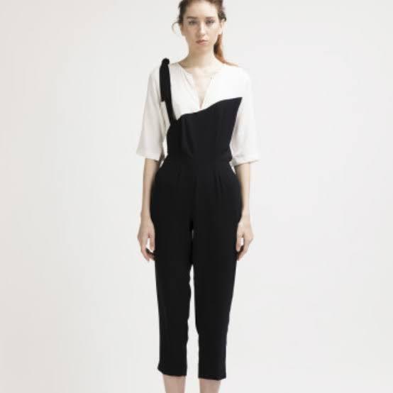 ATS The Label Black and White Jumpsuit 