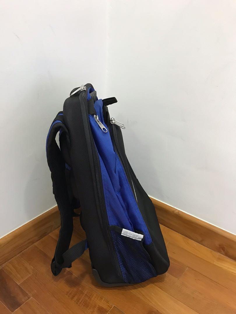 Backpack (Category: Infant Playtime) located in Singapore. Submitted by sbarnes34 (Listing ID 284274886, Image 4). Description: Micro 4 in 1 rucksack in blue color This set turns your Maxi classic scooters into Luggage on the Go! The Maxi Micro 4in1 Rucksack. Click your rucksack onto your scooter and scoot away! Great for school trips and travel. Rucksack only for conversion of your Maxi classic Micro scooter (not deluxe model). Have one availabl