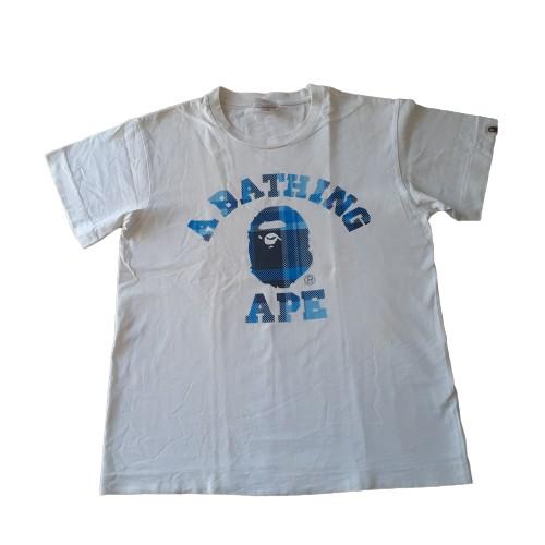 Bape plaid college tee, Men's Fashion 
