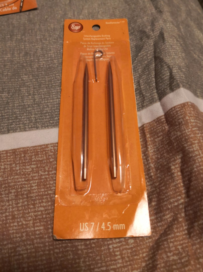 Boye interchangeable knitting needle, US7 4.5mm, Hobbies & Toys
