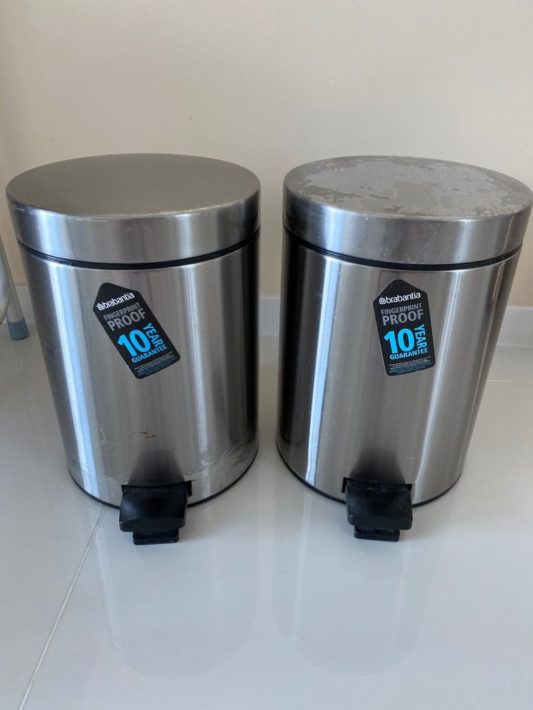 Brabantia Dustbin x2, Furniture & Home Living, Cleaning & Homecare