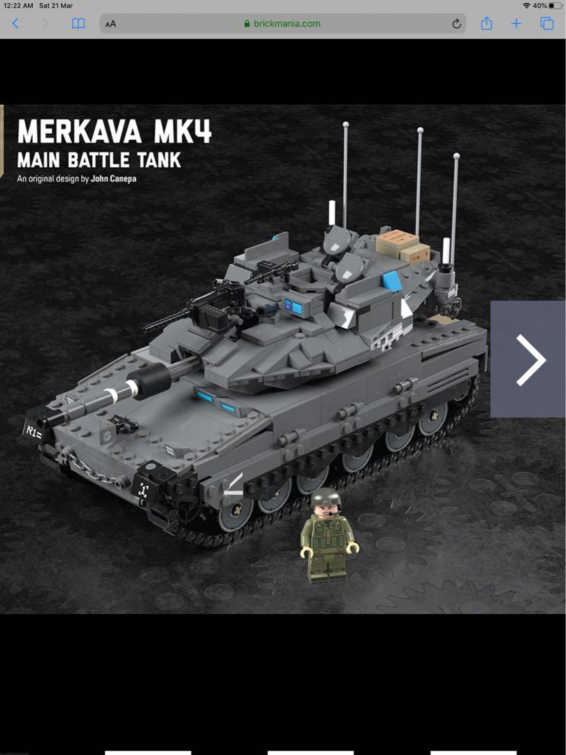 Brickmania Merkava tank Hobbies Toys Toys Games on Carousell