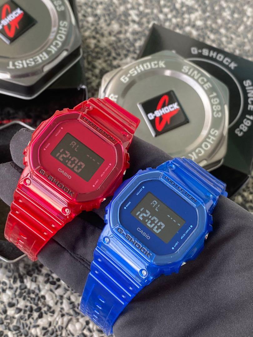 Casio G Shock Dw 5600sb 2 Blue And Dw 5600sb 4 Red Dw5600sb Dw5600sb Dw5600sb2 Dw5600sb4