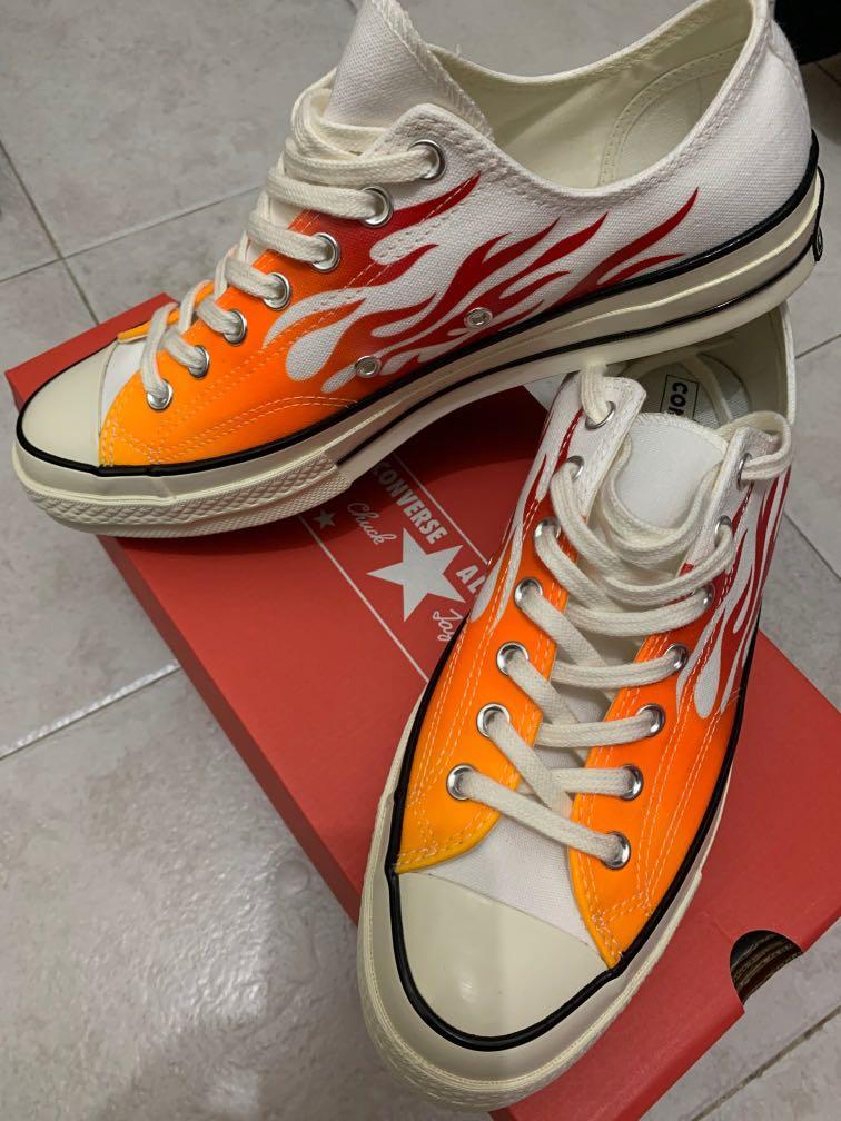 converse flame sneakers