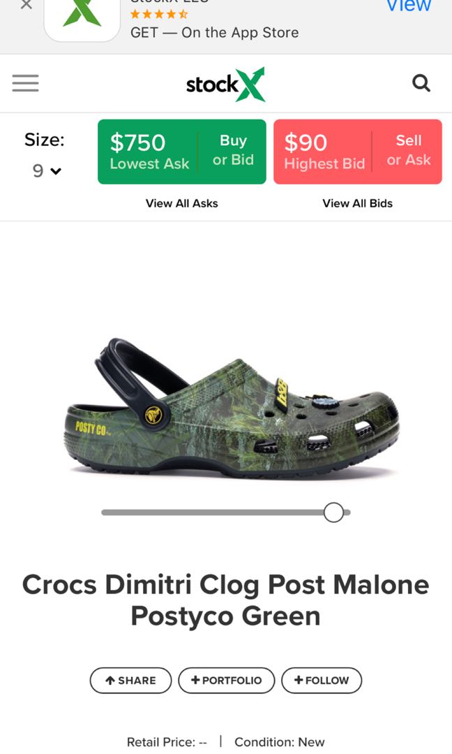 Post malone crocs australia on sale