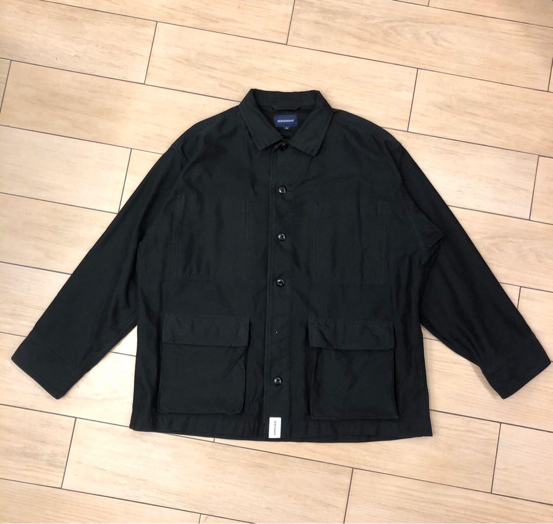 美品 19SS DESCENDANT DWU SATIN LS SHIRT OD665cm着丈 - www ...