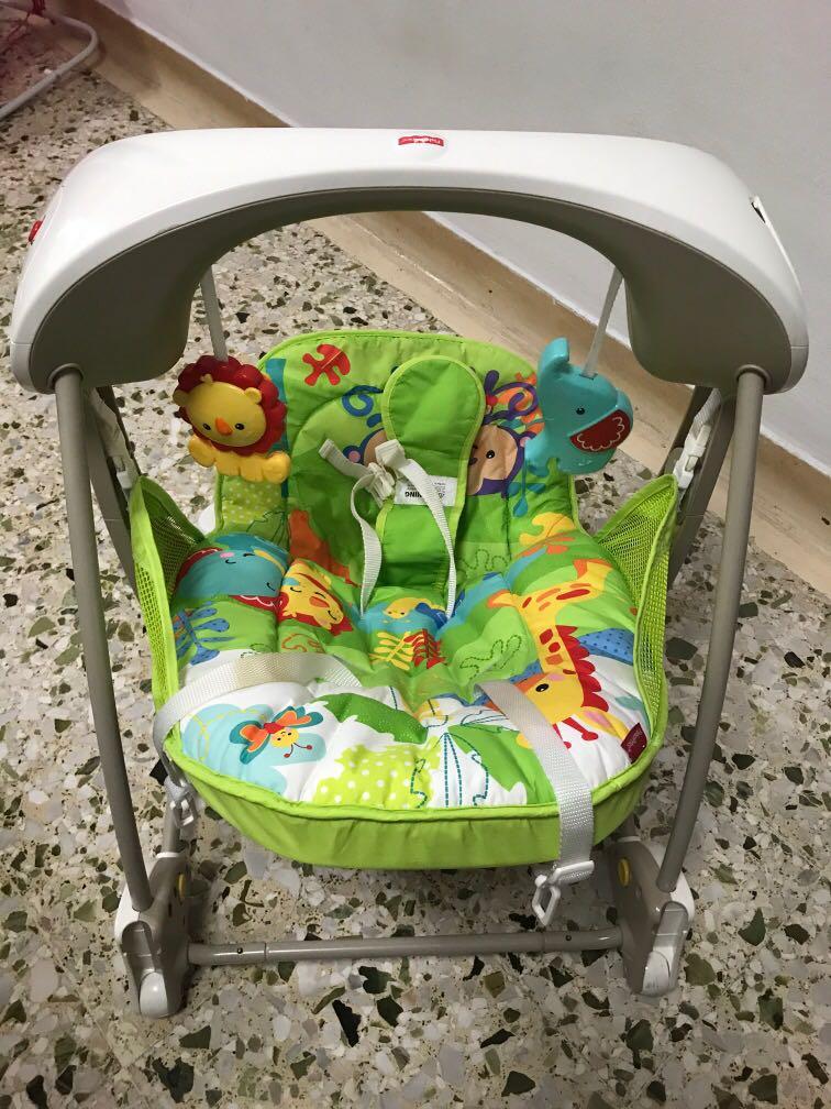 FisherPrice Rainforest 2 in 1 Rocker, Babies & Kids, Infant Playtime on