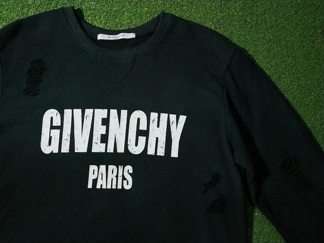 Givenchy store torn sweatshirt
