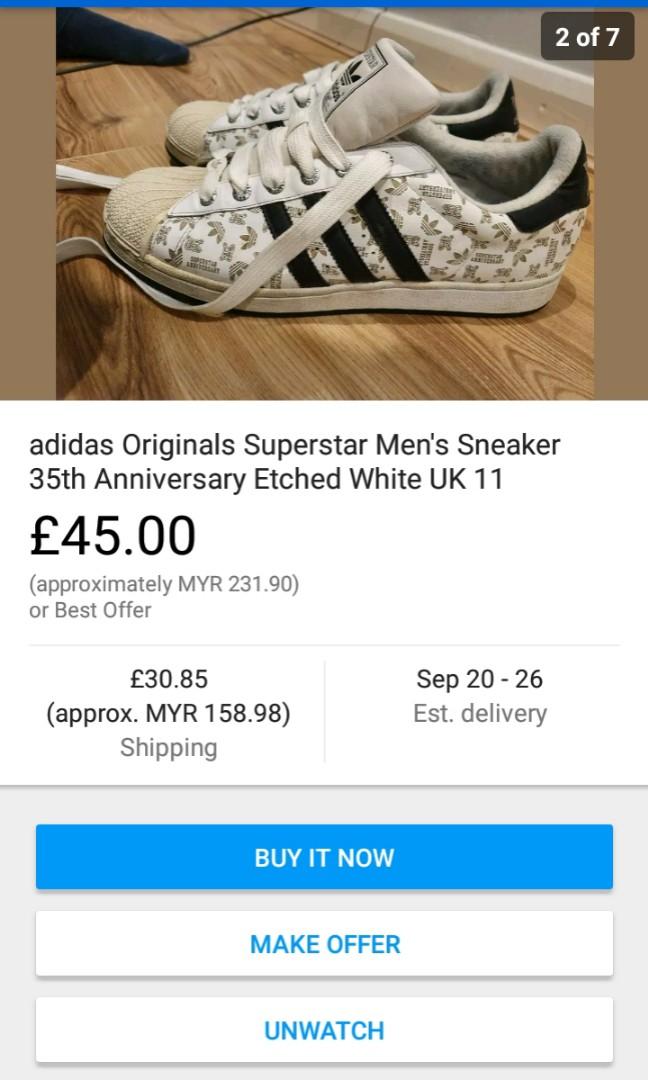 Items Adidas Superstar 35th Anniversary White Black 132301 2005 Shoes