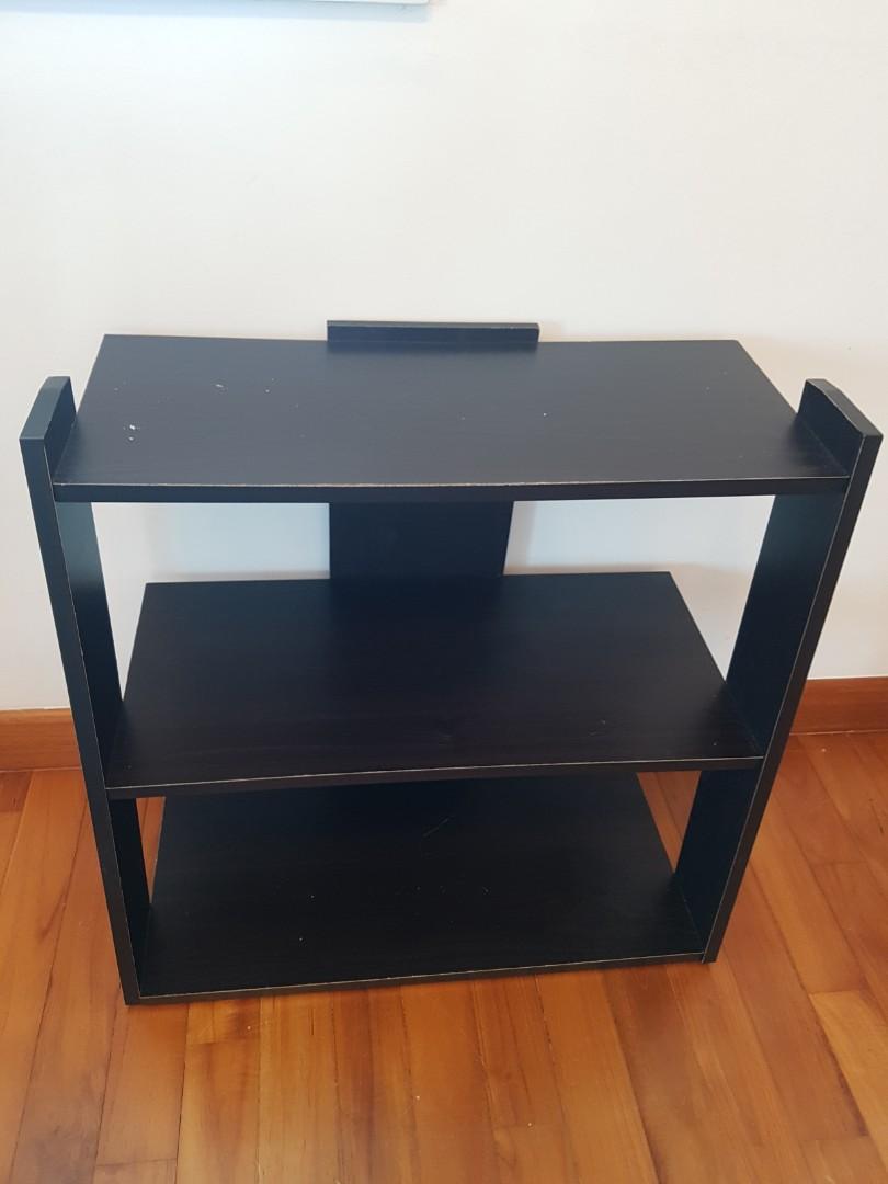 Black Ladder Shelf With Drawers Black wide leaning ladder bookcase