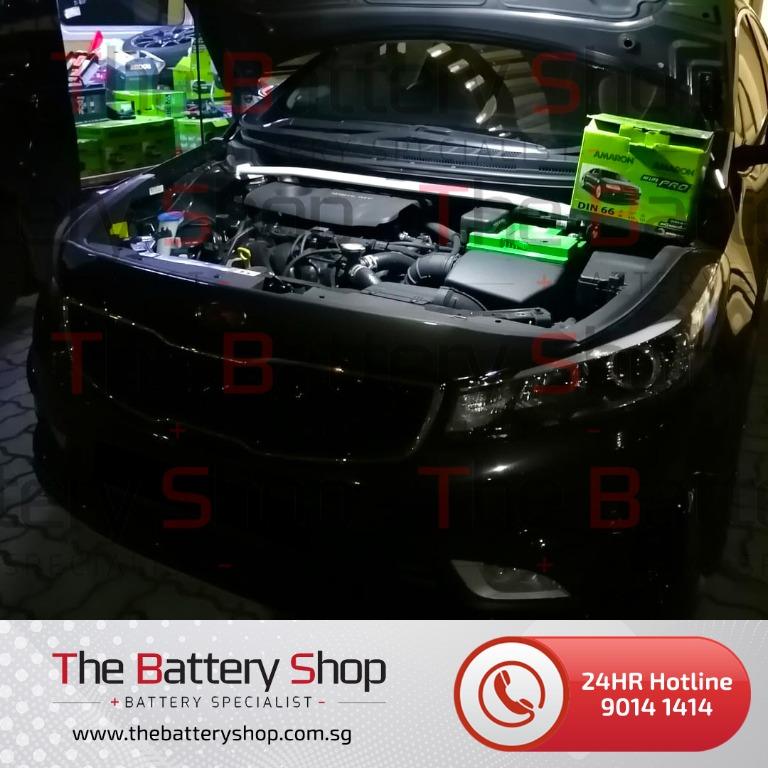 Kia Cerato Amaron Car Battery Replacement Service, Car Accessories, Accessories on Carousell