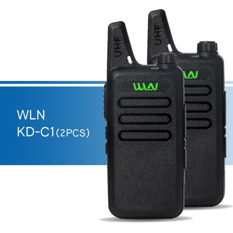 military grade Black pcs (1 pair) WLN KD-C1 (same as Retevis RT22) Mini  UHF 400-470 MHz Walkie Talkie Handheld Transceiver Two Way Ham Radio RED  Export Set for travel, hiking,