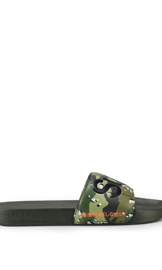 New authentic Superdry camo slippers