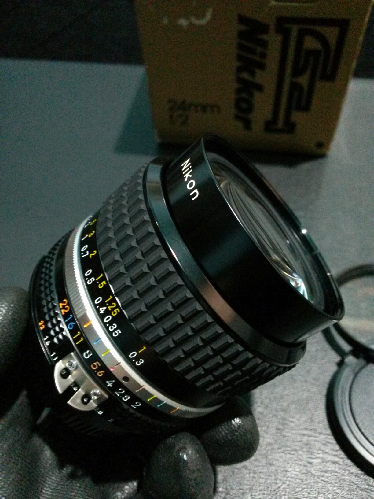 Nikon 24 f2 manual fix lens brand new complete in box japan nikkor lens