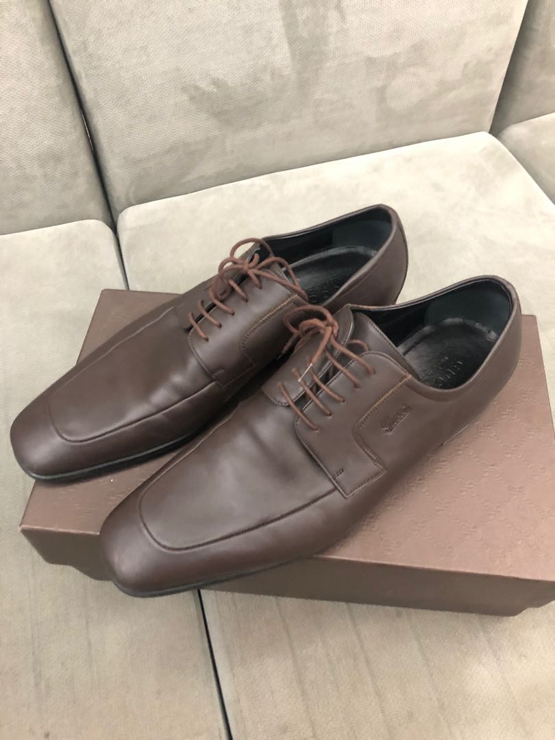 gucci brown formal shoes