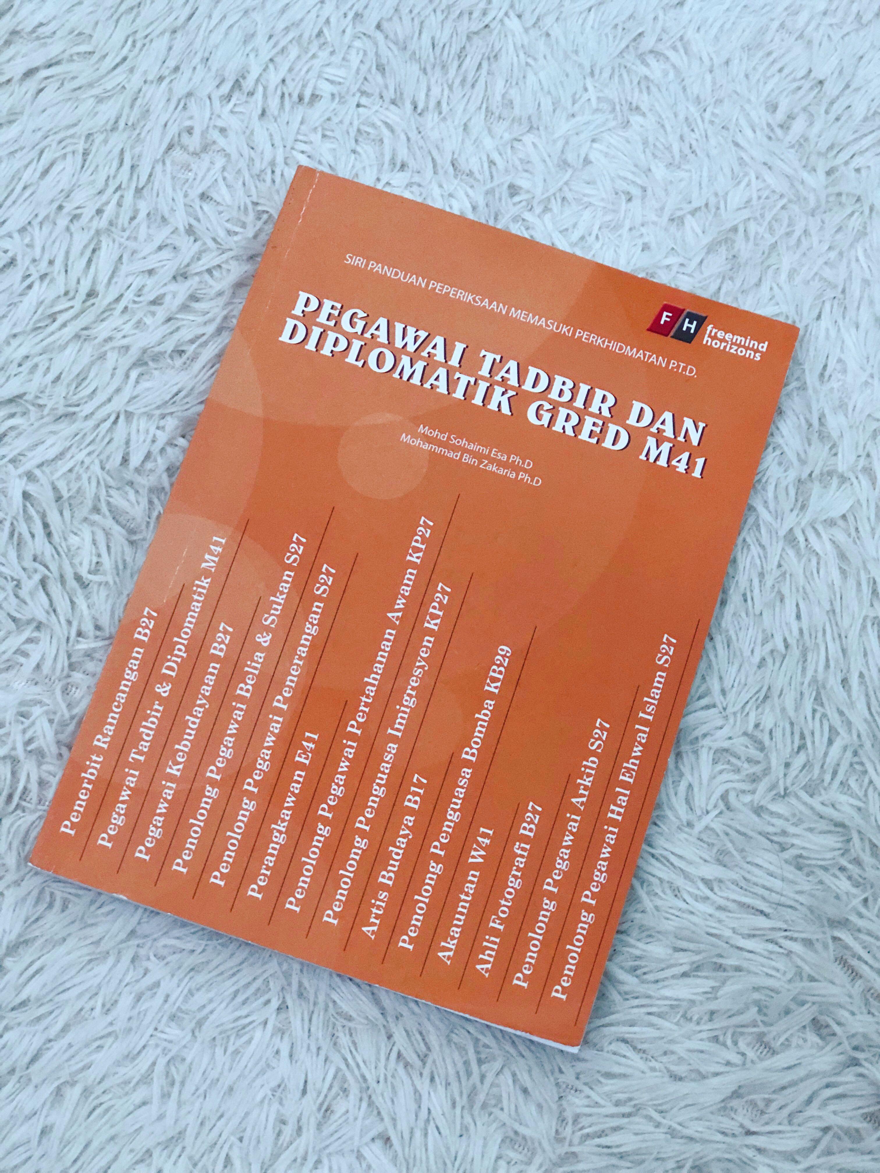 Pegawai Tadbir Diplomatik Gred M41 Books Stationery Books On Carousell