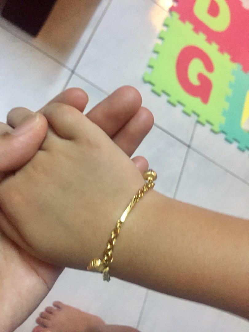 Rantai Tangan Budak Emas 916 Women S Fashion Jewellery On Carousell