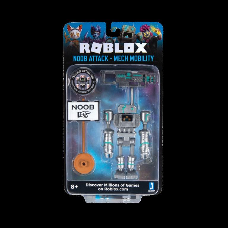 Roblox Figure Pack Noob Attack Mech Mobility Toys Games Bricks Figurines On Carousell