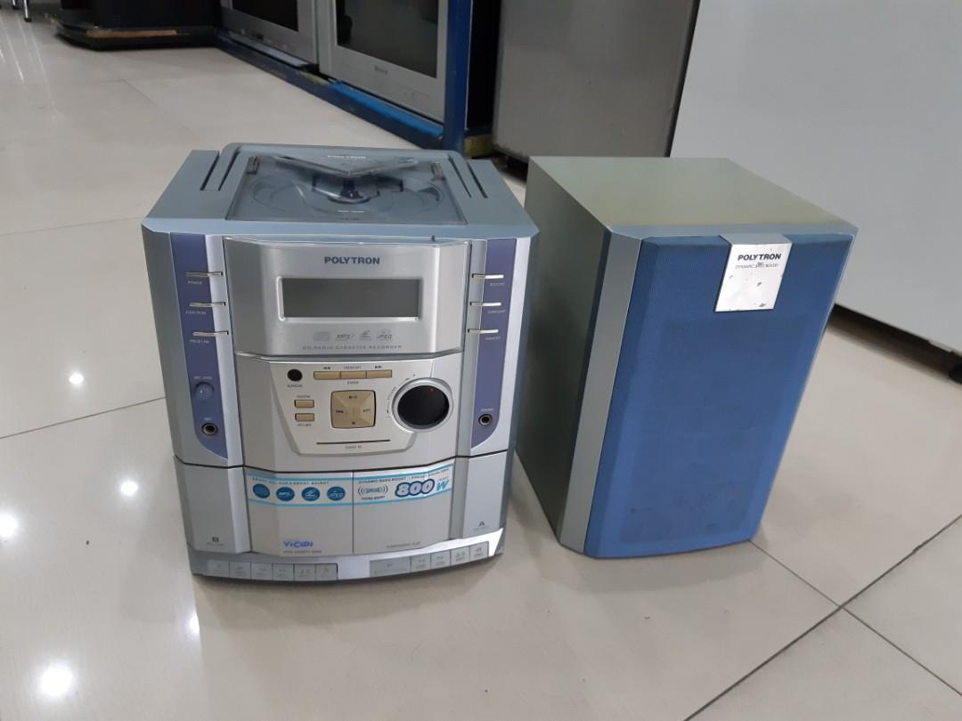 Speaker Tape Compo Radio Polytron, Elektronik, Audio di Carousell