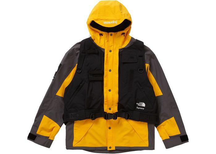 Supreme tnf clearance gold parka