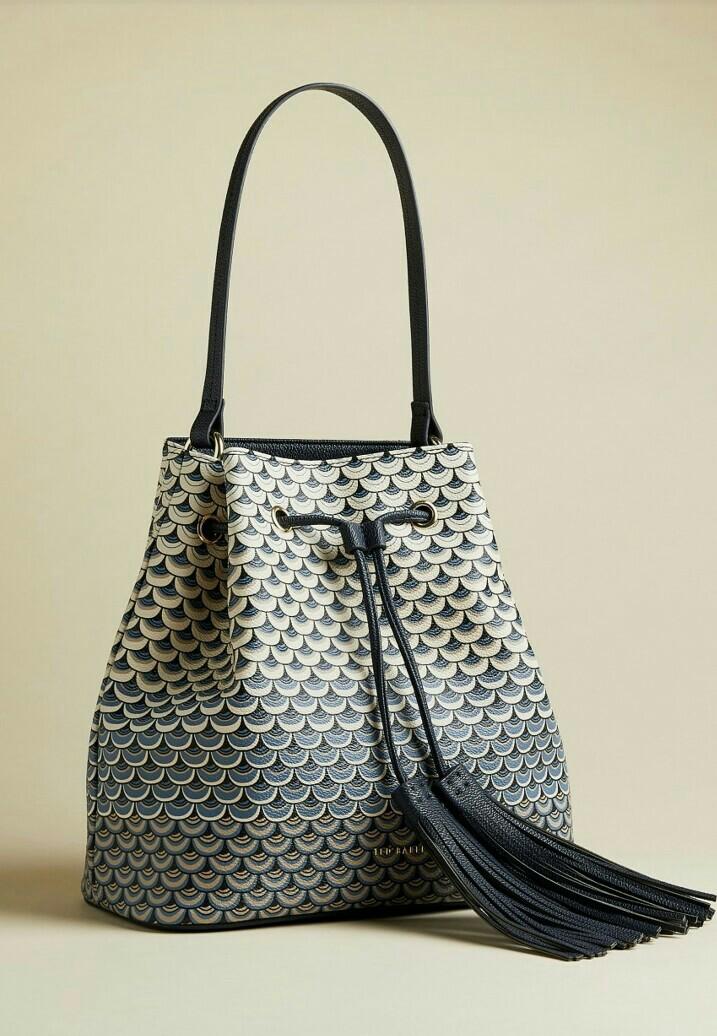 Ted Baker Blue Bevley Masquerade Bucket Bag