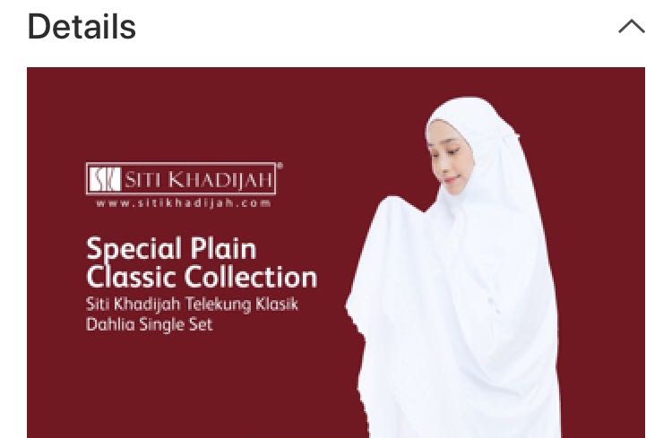 Telekung Siti Khadijah 1 Set Muslimah Fashion Others On Carousell