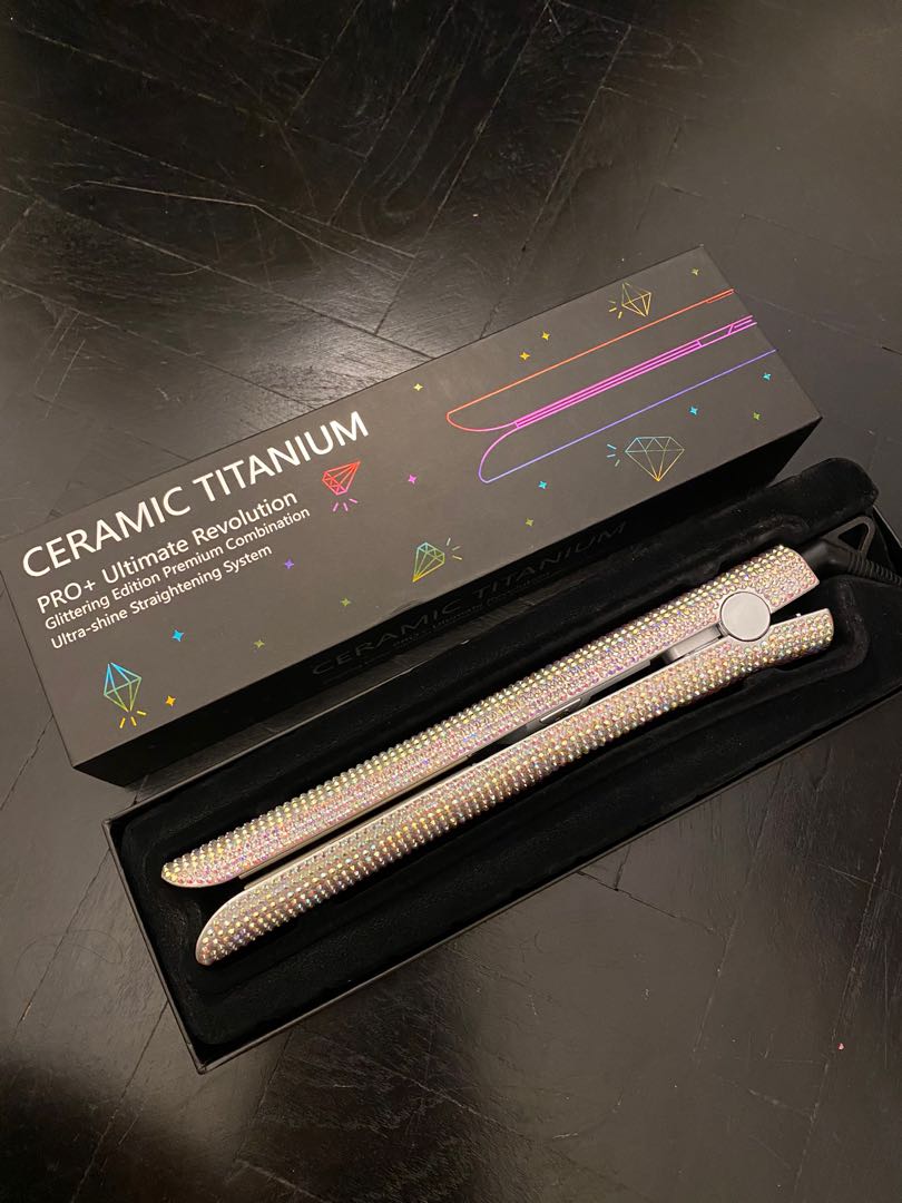 Titanium plate Hair Straightener, Beauty & Personal Care, Hair on Carousell