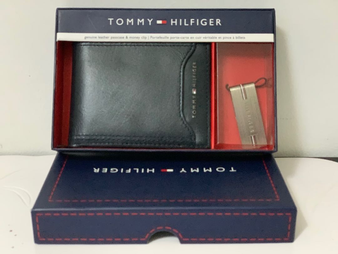 TOMMY HILFIGER Wallet with Money Clip Original from USA