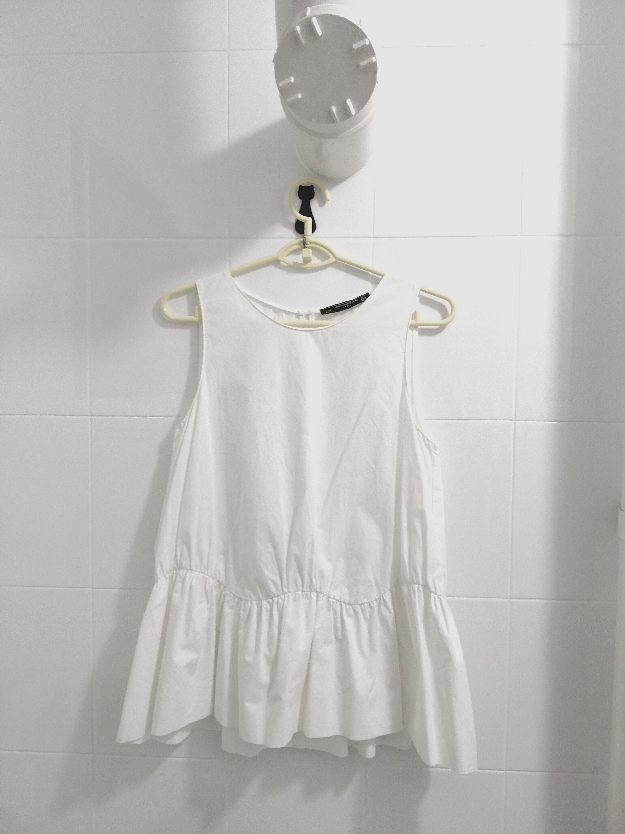 white babydoll dress zara
