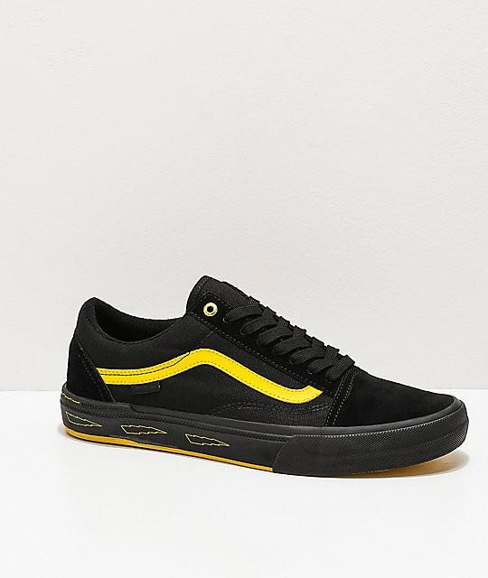 vans yellow skate shoes