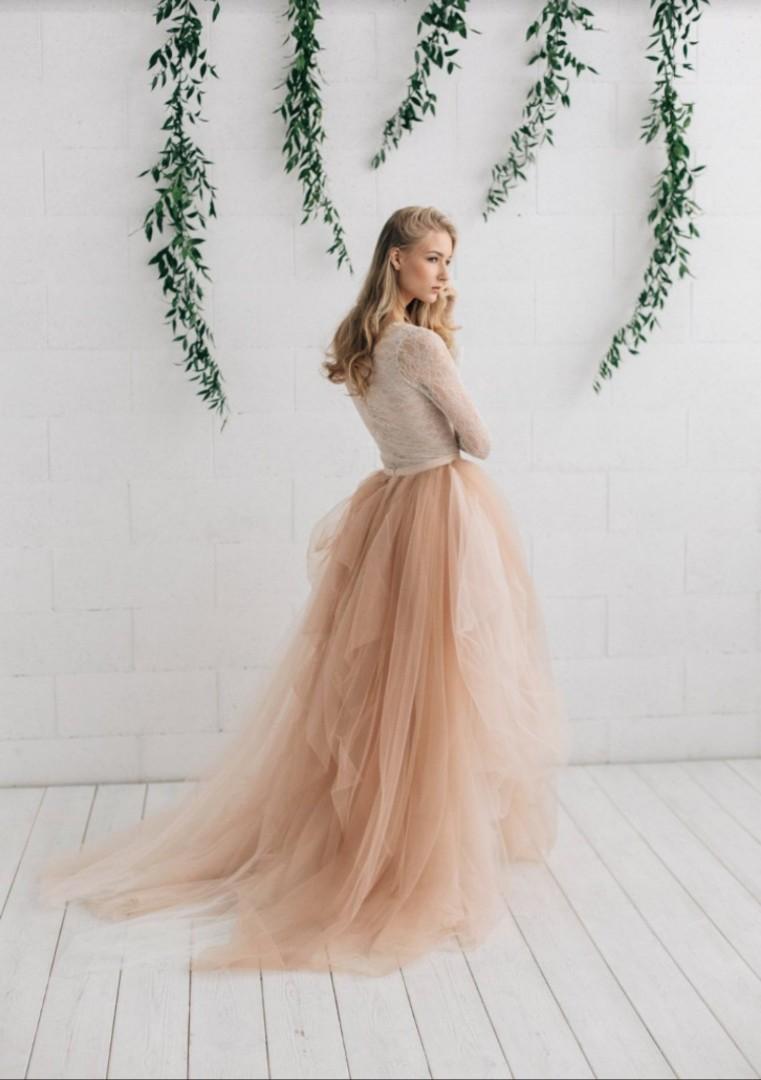 wedding gown tulle skirt