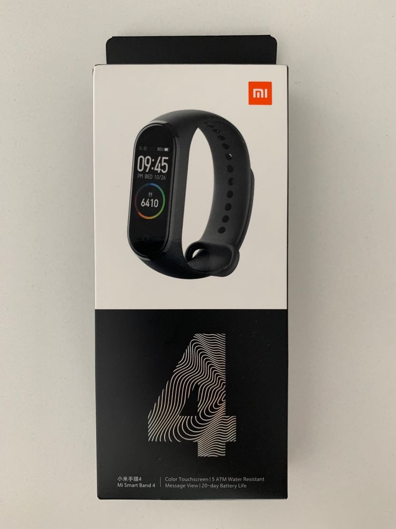 Mi smart best sale band 4 black