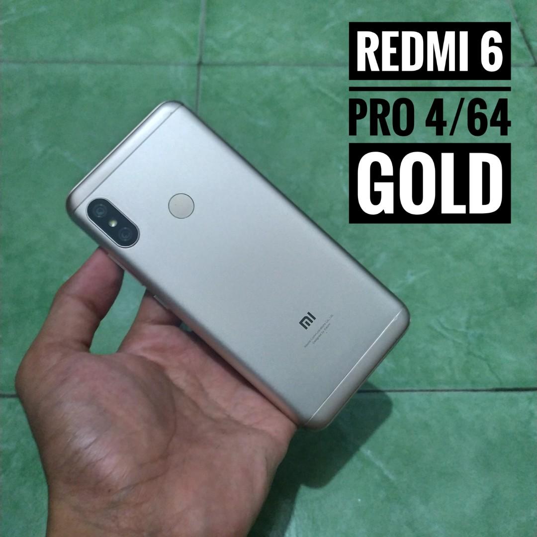 Xiaomi Redmi 6 Pro 4 64gb Second Telepon Seluler Tablet Ponsel Android Xiaomi Di Carousell