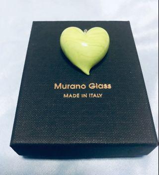 Stylish Italian Designer Signature Light Green 💚 Glass Pendent