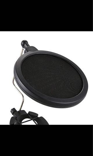 Studio Microphone Wind Screen Sound Music Pop Filter With Swivel Mount! Whole Set!