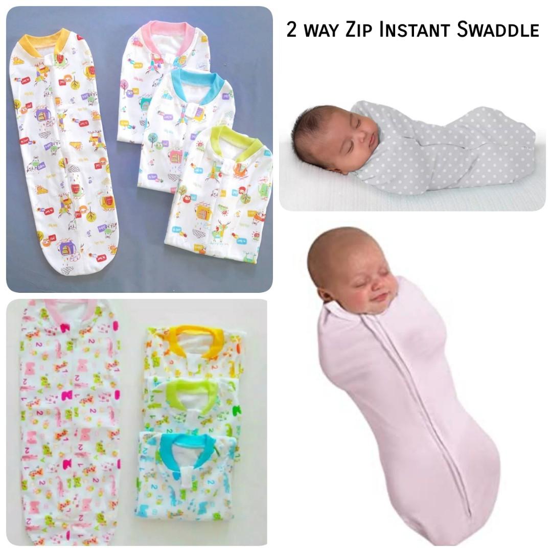 baby swaddle with zipper