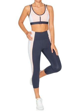 Rockwear 3/4 leggings & zip bra set sz 8/10 #swapau