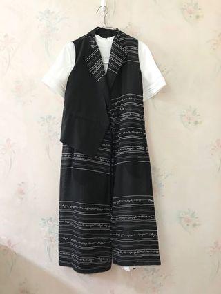 initial vest dress
