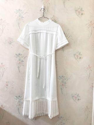 initial white dress