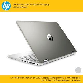Hp Pavilion X360 14 Dh1010tx Laptop Mineral Silver