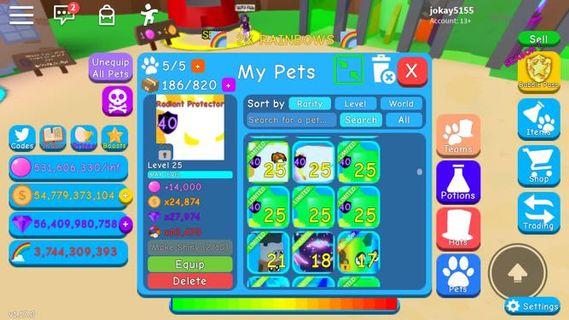 Roblox Pet Simulator In Game Products Carousell Singapore - roblox dominus rex price