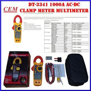 CEM Clamp Meter Multimeter DT-3341 1000A AC-DC